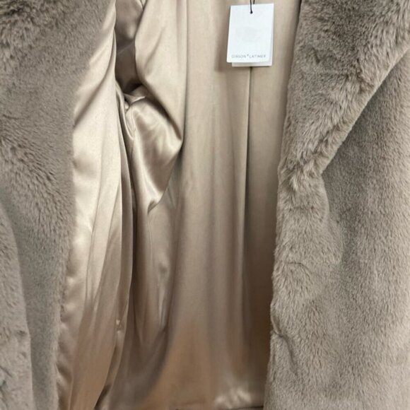 Gibson Latimer Faux Fur Coat Women’s Sz XL Brown Cozy. Hygge Neutral - Picture 7 of 8